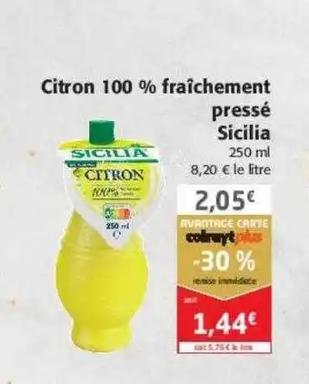Colruyt Citron 100% fraîchement pressé sicilia offre