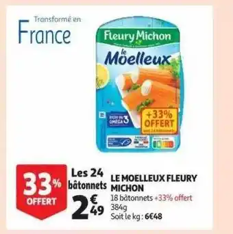 Auchan Le moelleux fleury michon offre