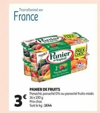 Auchan Panier de fruits offre