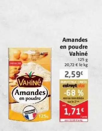 Colruyt Amandes en poudre vahiné offre