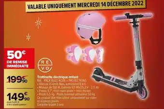 Carrefour Revo trottinette électrique enfant offre