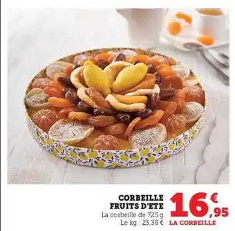 U Express Corbeille fruits d'été offre