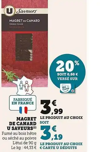 Magret de canard u saveurs