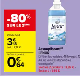 Carrefour Market Assouplissant Lenor offre