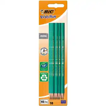 Auchan 10 CRAYONS GRAPHITE ECOLUTION HB offre