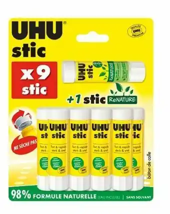 Auchan Bon plan sur tous les produits de la gamme de la marque UHU offre