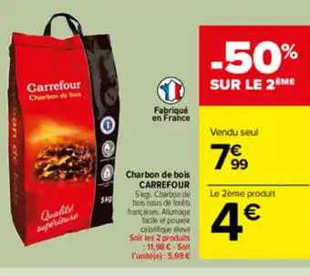 Carrefour Market Charbon de bois carrefour offre