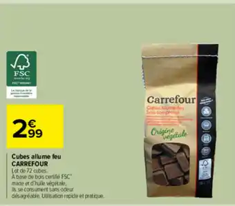 Carrefour Market Cubes allume feu Carrefour offre
