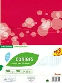 Auchan CAHIERS POLYPRO offre