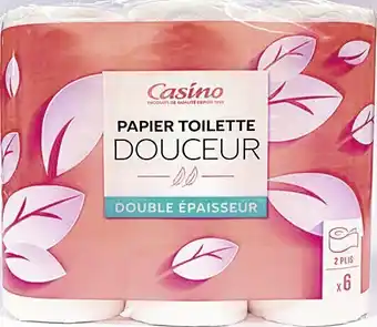 Spar PAPIER TOILETTE DOUCEUR DOUBLE ÉPAISSEUR BLANC offre