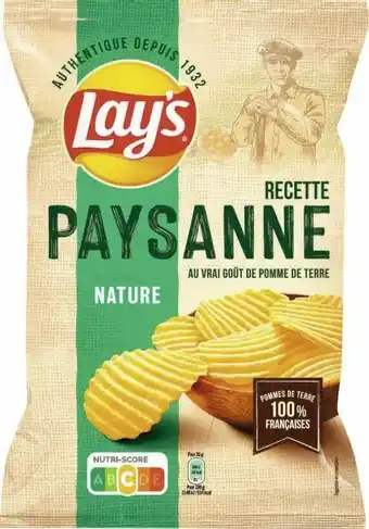 Géant Casino Chips Recette Paysanne Nature offre