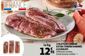 Auchan 3 FILETS DE CANARD EXTRA TENDRE MARINÉS offre
