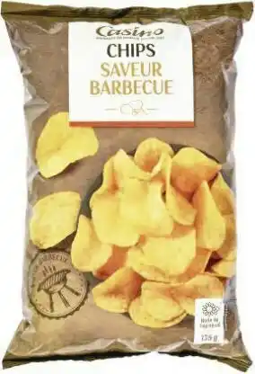 Géant Casino Bon plan sur les Chips Saveur Barbecue de la marque Casino offre