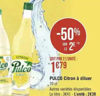 Géant Casino PULCO Citron à diluer offre