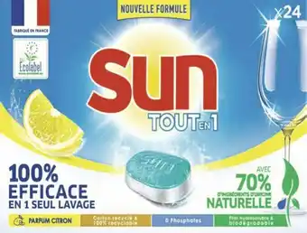 Géant Casino Tablettes lave-vaisselle Ecolabel parfum Citron Tout-en-1* offre