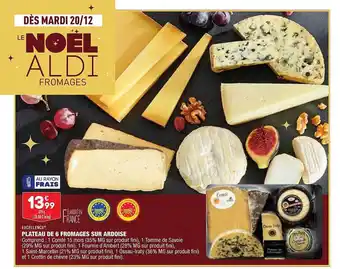 ALDI Plateau de 6 fromages sur ardoise offre