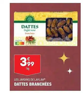ALDI Les jardins de laylah dattes branchées offre