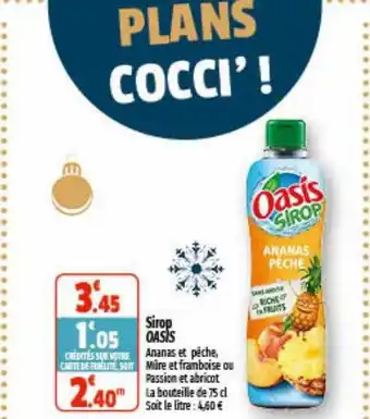 Coccimarket Sirop oasis offre