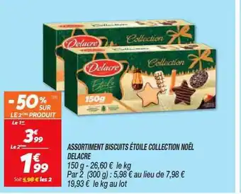 Netto Assortiment biscuits étoile collection noël delacre offre