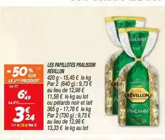 Netto Les papillotes pralissim révillon offre