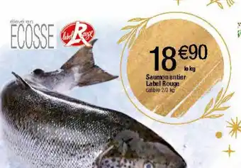 Migros Saumon entier label rouge offre