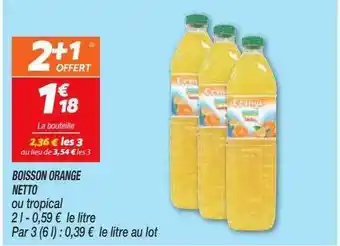 Netto Boisson orange netto offre
