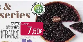 Match Tarte Myrtilles crème pâtissière offre