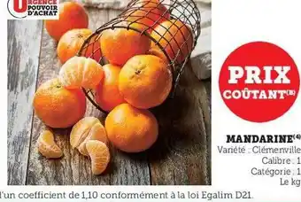 U Express Mandarine offre