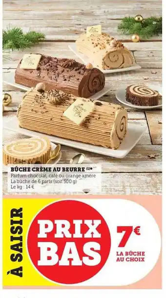 U Express Bûche crème au beurre offre