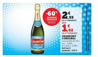 U Express Champomy l'original offre