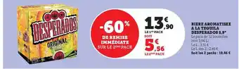 U Express Bière aromatisée à la tequila desperados 5,9° offre