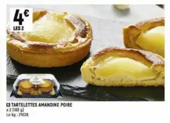 Tartelettes amandine poire
