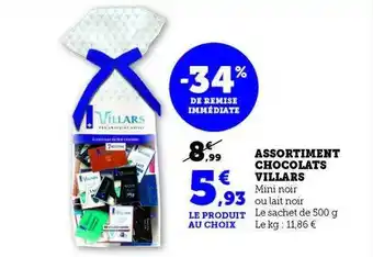Hyper U Assortiment chocolats villars offre