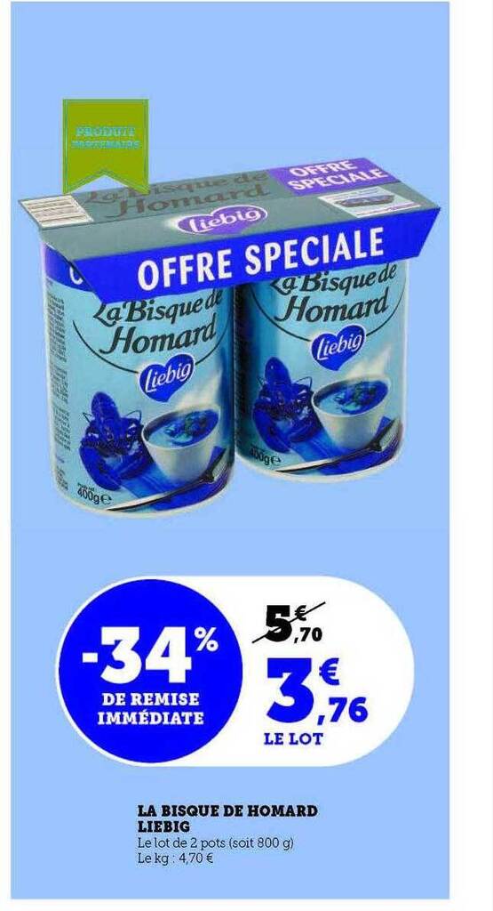 Promo La bisque de homard liebig chez Hyper U