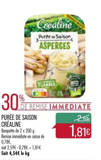 Match Purée de Saison Créaline offre