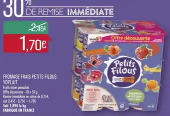 Match Fromage frais petits filous Yoplait offre