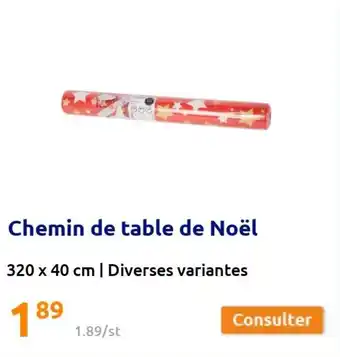Action Chemin de table de noël offre