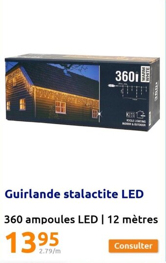 Action Guirlande stalactite LED offre