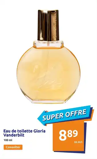 Action Eau de toilette gloria vanderbilt offre
