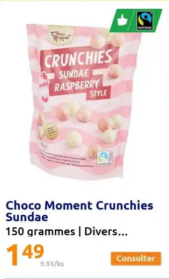 Action Choco moment crunchies sundae offre