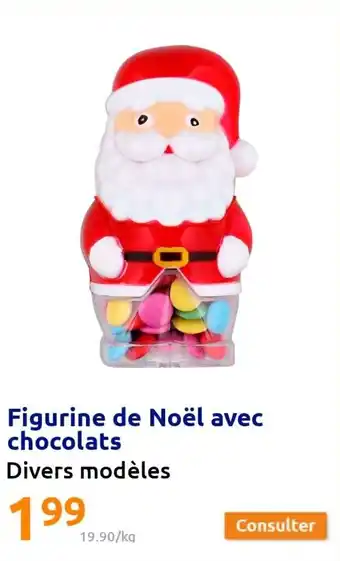 Action Figurine de noël avec chocolats offre