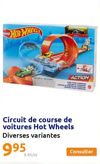 Action Circuit de course de voitures hot wheels offre