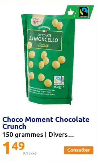 Action Choco moment chocolate crunch offre