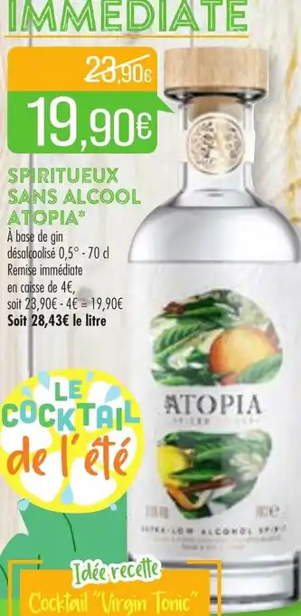 Match Spiritueux sans alcool Atopia offre