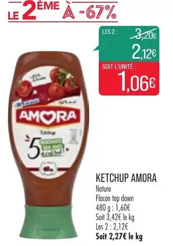 Match Ketchup Amora offre