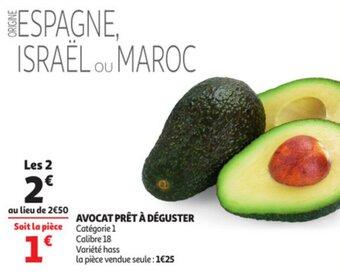 Auchan Avocat prêt à déguster offre