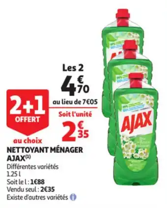 Auchan Nettoyant ménager AJAX offre