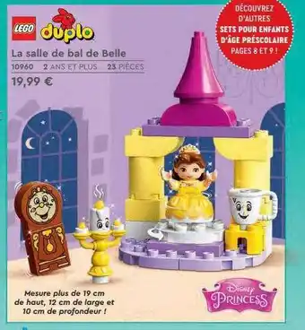 La salle de bal de belle lego duplo