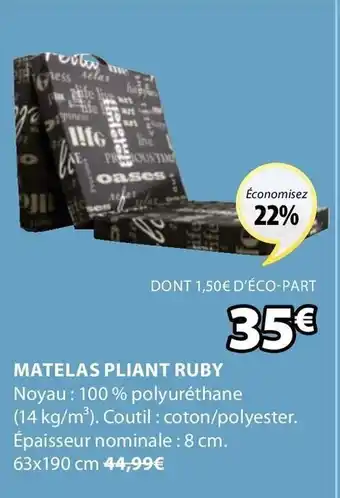Matelas Pliant Ruby