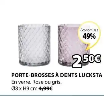 JYSK Porte-Brosses à Dents Lucksta offre
